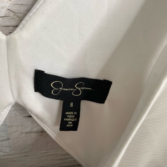 Jessica Simpson dress white black size 8 - Picture 8 of 10